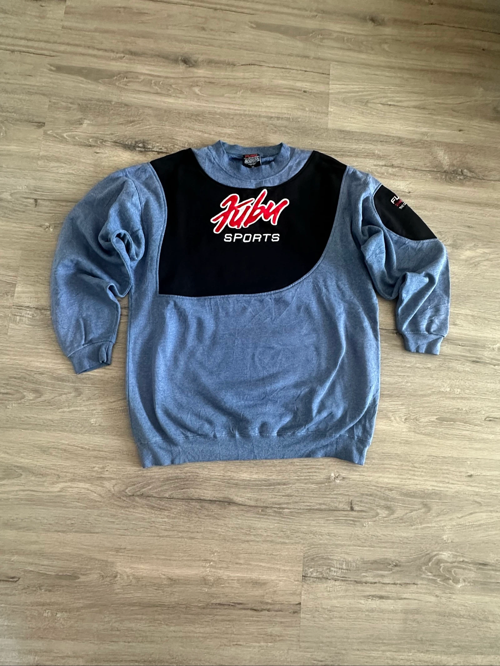 Sudadera FUBU Sports Vintage Hombre Talla M Azul Original